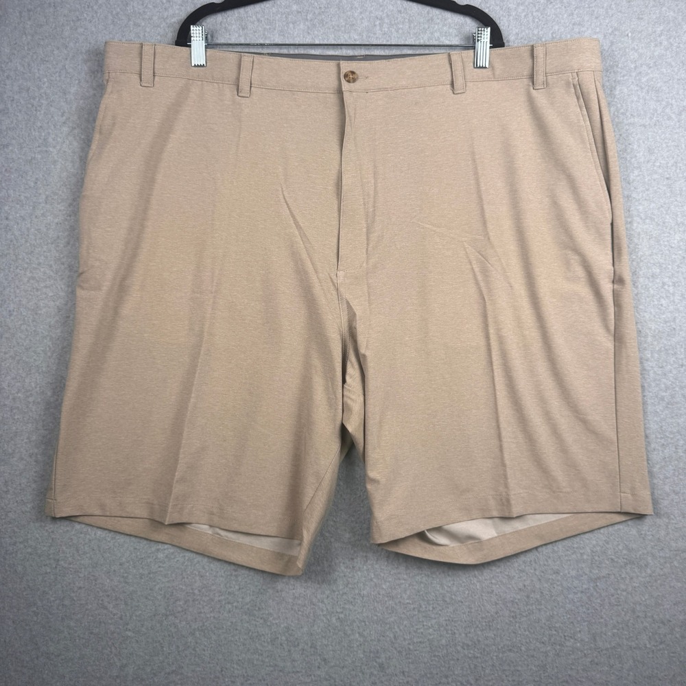 Ben Hogan Shorts Mens 50 Khaki Beige Stretch Flex UPF 50 Performance Golf NEW